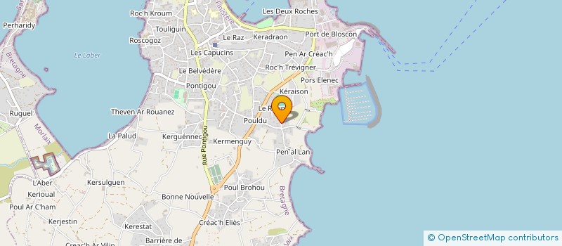 localisation de l'entreprise LOUZOU COMPANY à ROSCOFF