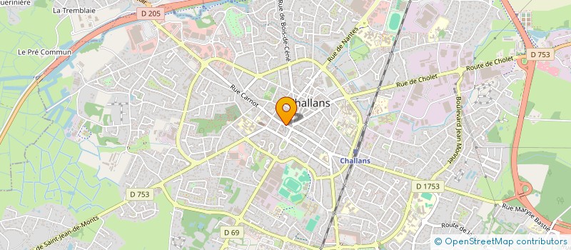 localisation de l'entreprise LOV'IN à CHALLANS