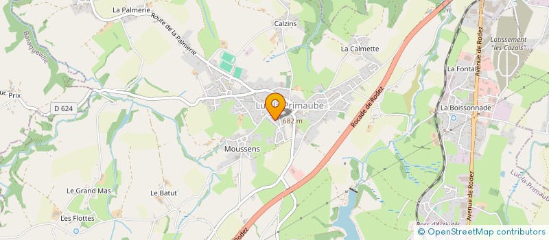 localisation de l'entreprise LOVA 12  LUC-LA-PRIMAUBE