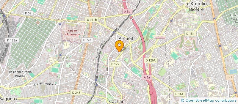 localisation de l'entreprise LOVA ENERGIE à ARCUEIL