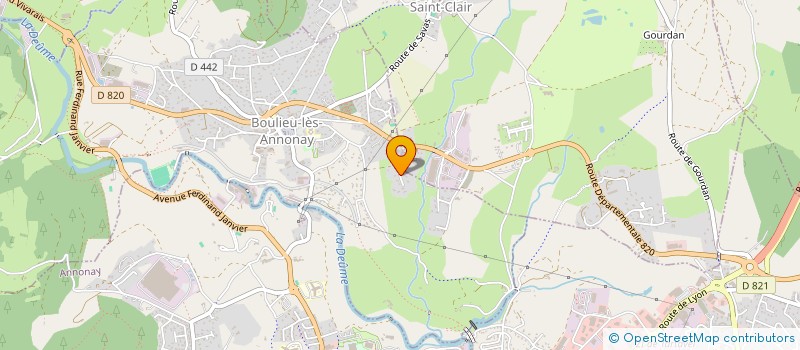 localisation de l'entreprise LOVADA  BOULIEU-LES-ANNONAY