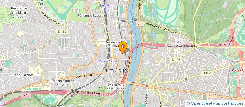 localisation de l'entreprise LOVAL ISABELLE ET DJAOUK SAMIR à SAINT-CLOUD