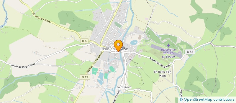 localisation de l'entreprise LOVANED  L'ISLE-EN-DODON