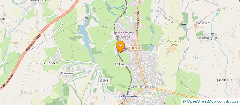 localisation de l'entreprise LOVAPROD  LUC-LA-PRIMAUBE