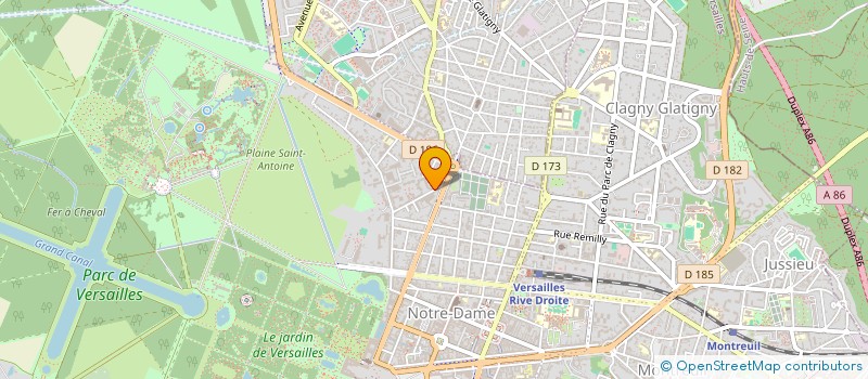 localisation de l'entreprise LOVE à VERSAILLES