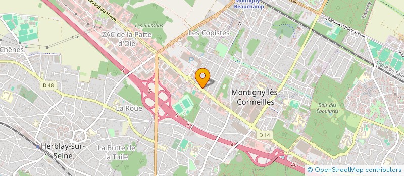 localisation de l'entreprise LOVE AND DOVE GROUP  MONTIGNY-LES-CORMEILLES