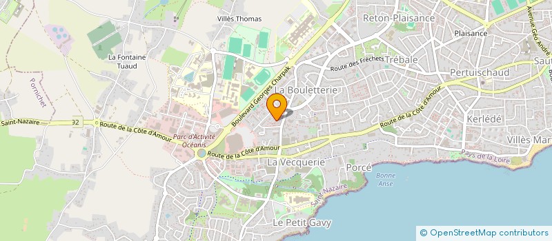 localisation de l'entreprise LOVE AND PEACE à SAINT-NAZAIRE