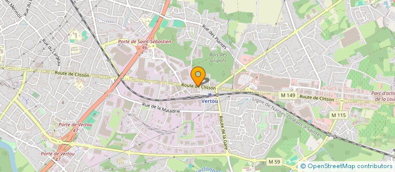 localisation de l'entreprise LOVE AVENTURE  SAINT-SEBASTIEN-SUR-LOIRE