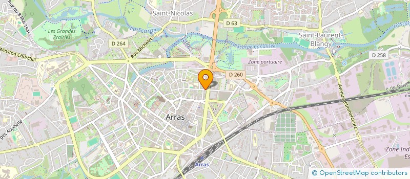 localisation de l'entreprise LOVE CENTER à ARRAS