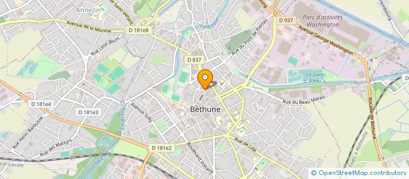 localisation de l'entreprise LOVE-COFFEE  BETHUNE