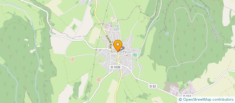 localisation de l'entreprise LOVE DANCES  AMANCEY