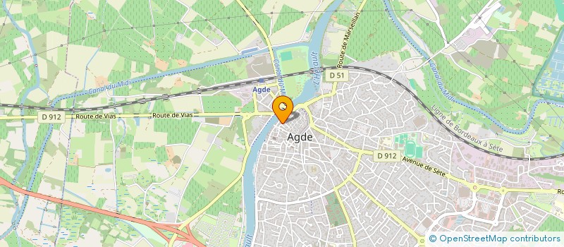 localisation de l'entreprise LOVE FLAM & CO  AGDE