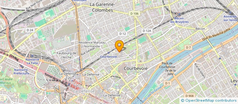 localisation de l'entreprise LOVE LOFT à COURBEVOIE