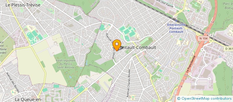 localisation de l'entreprise LOVEA à PONTAULT-COMBAULT