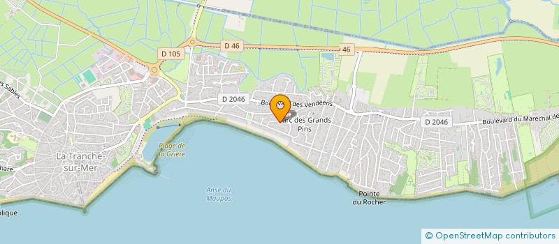 localisation de l'entreprise LOVEE SARL à LA TRANCHE-SUR-MER