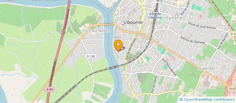 localisation de l'entreprise LOVELACE à LIBOURNE
