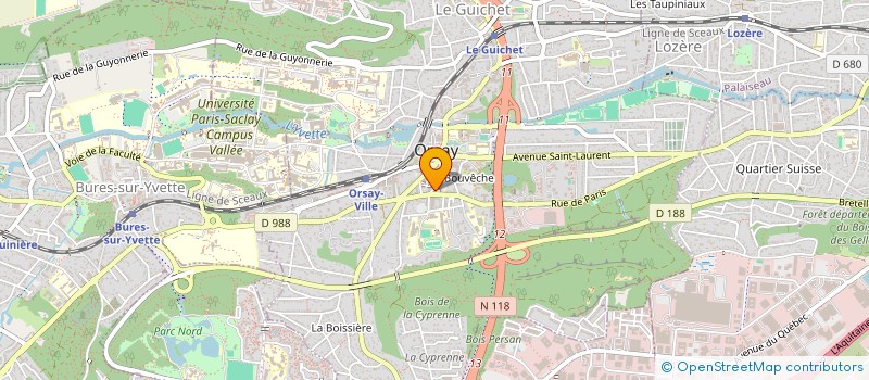 localisation de l'entreprise LOVELY à ORSAY