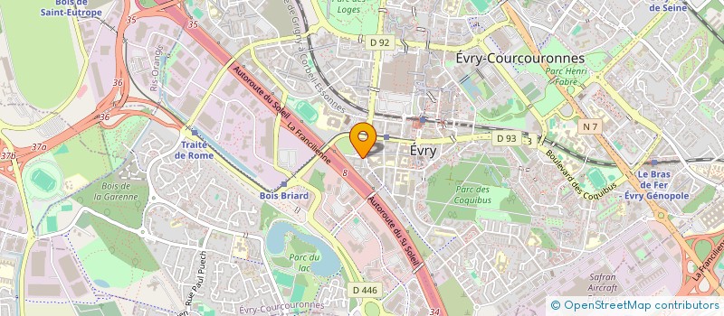 localisation de l'entreprise LOVELY DEVELOPPEMENT  EVRY-COURCOURONNES