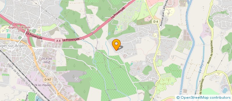 localisation de l'entreprise LOVERA à FREJUS