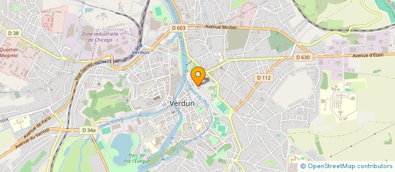 localisation de l'entreprise LOVERDUN VITRINES à VERDUN