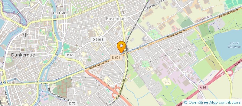 localisation de l'entreprise LOVERGNE à DUNKERQUE