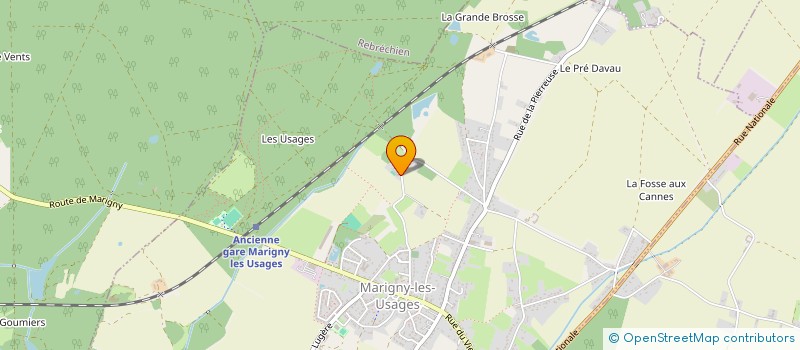 localisation de l'entreprise LOVERGREEN à MARIGNY-LES-USAGES