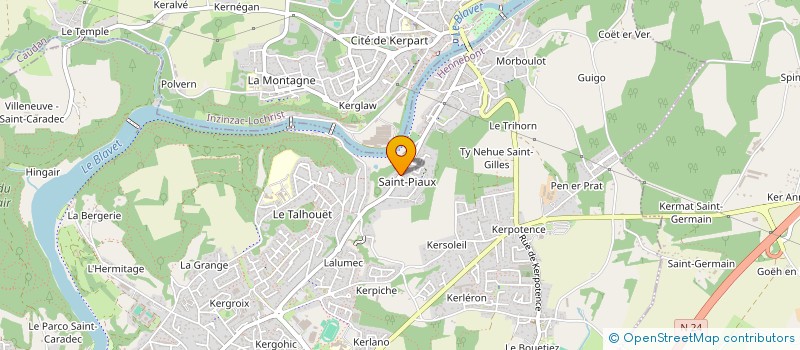 localisation de l'entreprise LOVIFRO  HENNEBONT