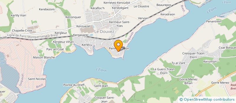 localisation de l'entreprise LOVINCY  GUIPAVAS