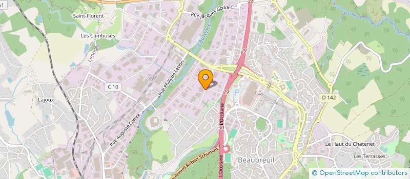 localisation de l'entreprise LOVLIFE à LIMOGES