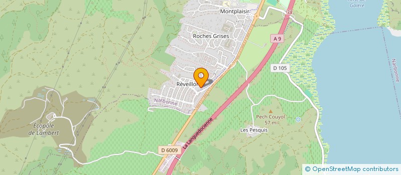 localisation de l'entreprise LOW CAB  NARBONNE