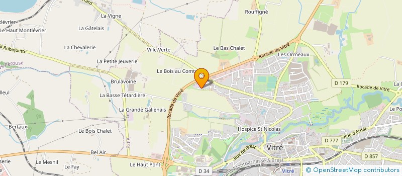 localisation de l'entreprise LOW COST AUTO  VITRE