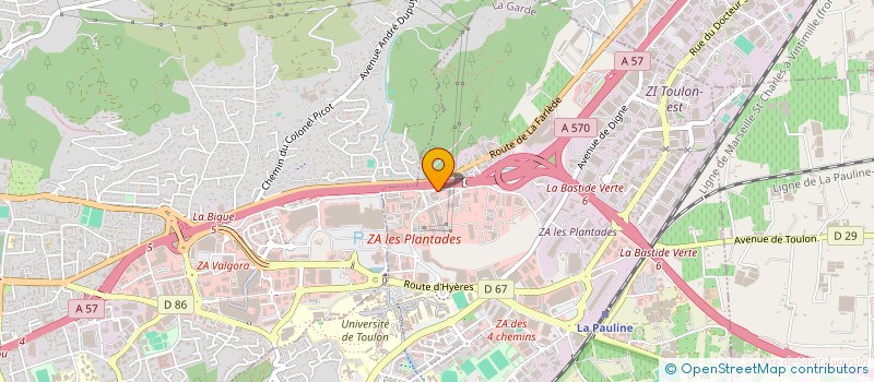 localisation de l'entreprise LOW COST REFLEX à LA GARDE