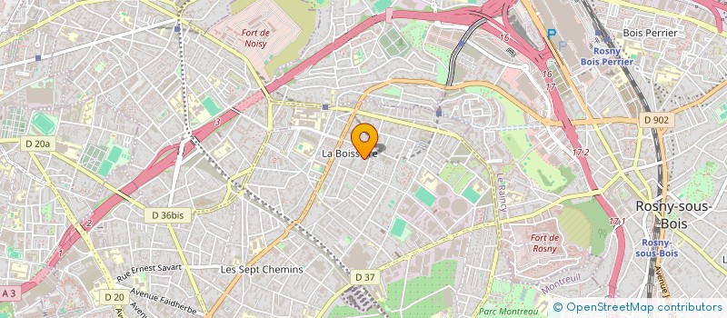 localisation de l'entreprise LOW TEMPERATURES  MONTREUIL