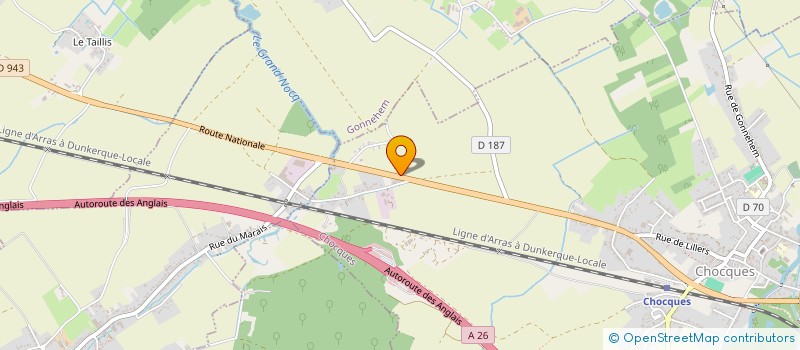 localisation de l'entreprise LOWCAR IMMO  CHOCQUES