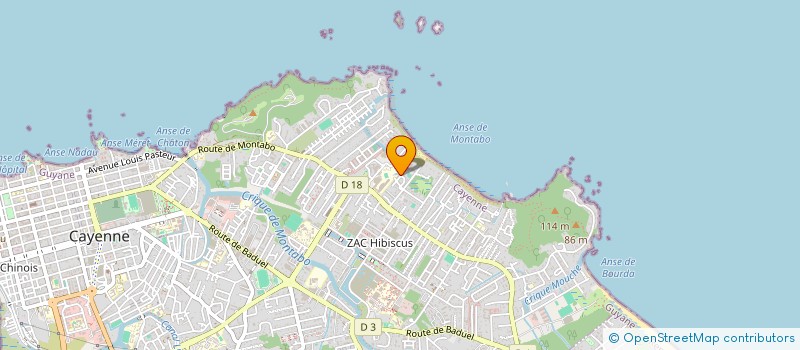 localisation de l'entreprise LOWE IMMOBILIER  CAYENNE