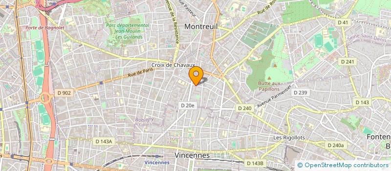 localisation de l'entreprise LOWENO 11 à MONTREUIL