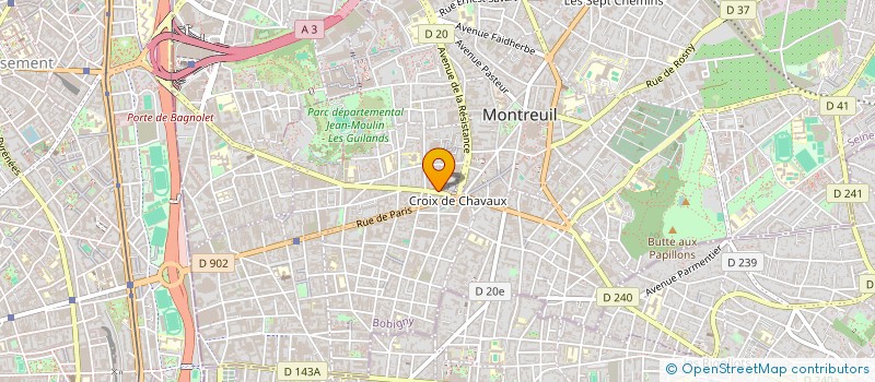 localisation de l'entreprise LOWRY'S PRODUCTION à MONTREUIL