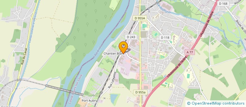 localisation de l'entreprise LOXACOL à COSNE-COURS-SUR-LOIRE