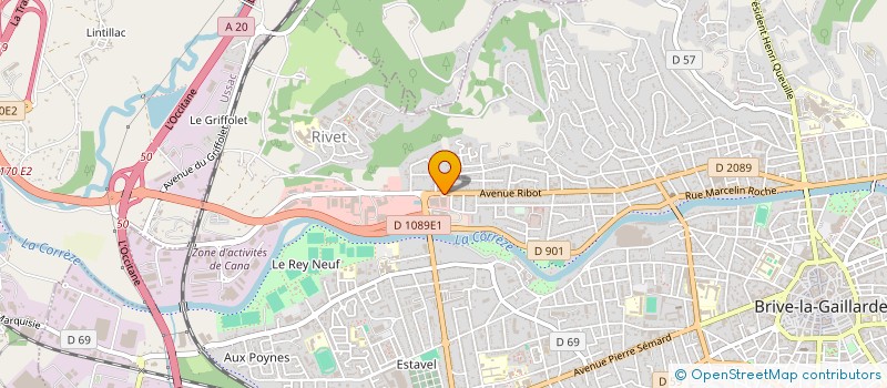 localisation de l'entreprise LOXILI à BRIVE-LA-GAILLARDE
