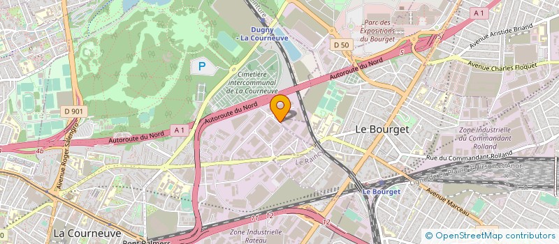 localisation de l'entreprise LOXOTRANS à LA COURNEUVE