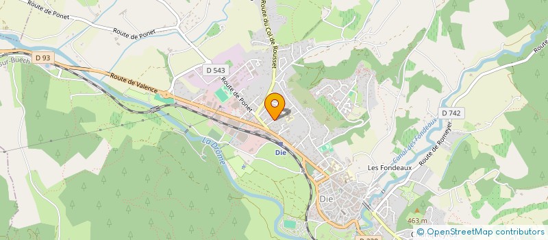 localisation de l'entreprise LOYBRI à DIE