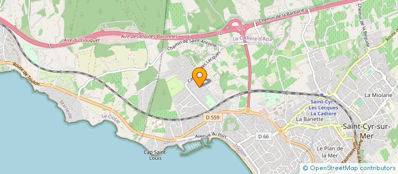 localisation de l'entreprise LOYCOMP à SAINT-CYR-SUR-MER