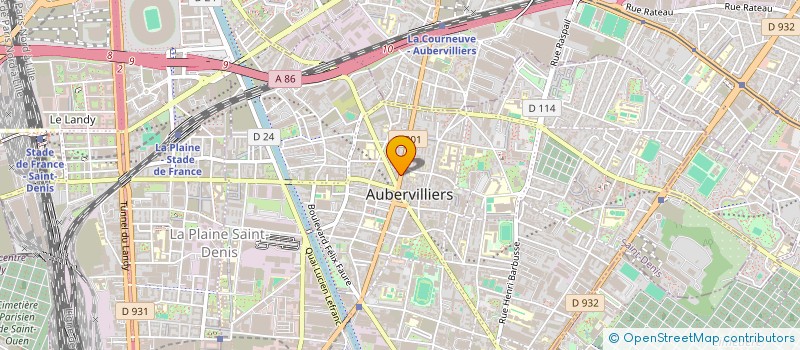 localisation de l'entreprise LOYER JEAN PIERRE & MARSAULT MARIELLE à AUBERVILLIERS