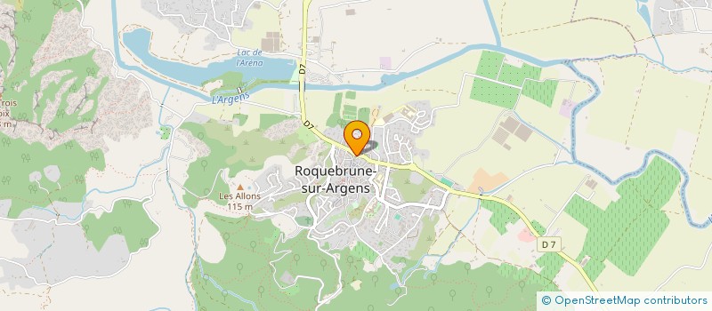 localisation de l'entreprise LOYEZ à ROQUEBRUNE-SUR-ARGENS