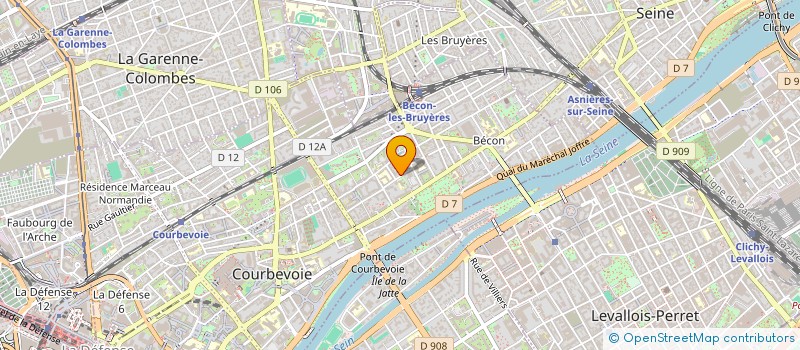 localisation de l'entreprise LOZALYA COMMUNICATION à COURBEVOIE