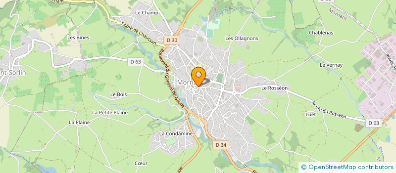 localisation de l'entreprise LOZANO GESTION  MORNANT