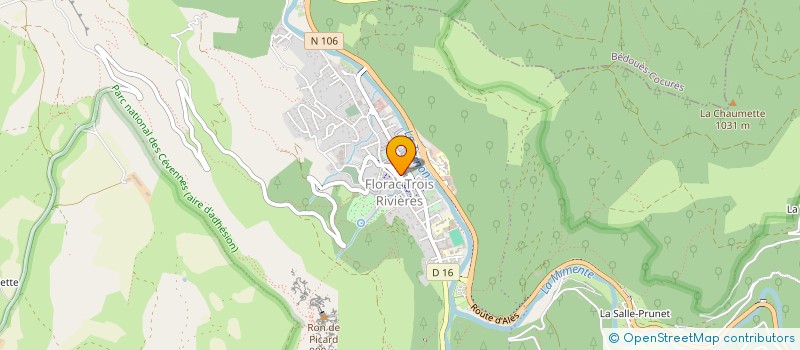 localisation de l'entreprise LOZASSUR-LOZIMMO  FLORAC TROIS RIVIERES