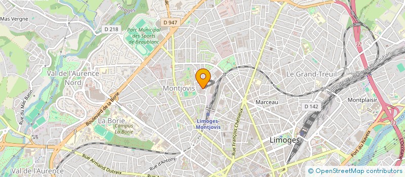 localisation de l'entreprise LOZE INVESTISSEMENTS à LIMOGES