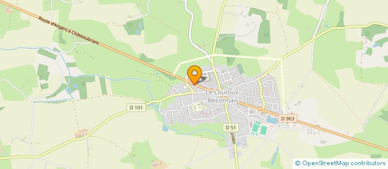 localisation de l'entreprise LOZELOUX  VAL D'ERDRE-AUXENCE