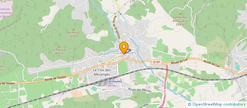 localisation de l'entreprise LOZEN  CARNOULES